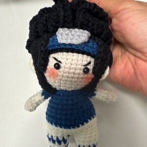 Hand crochet Sasuke Uchiha from Naruto